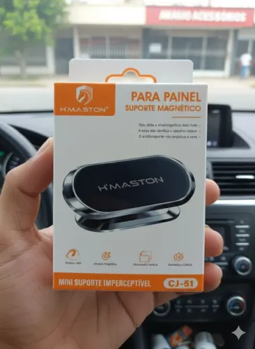 Suporte Magnético H'Maston Para Painel - Rotação 360°