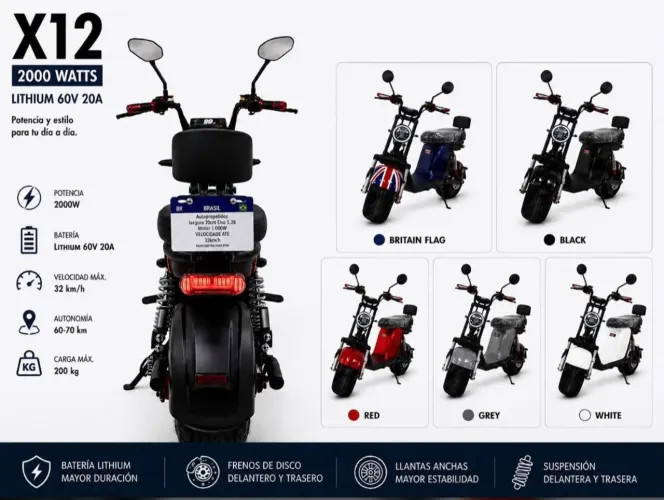 Scotter elétrica moto chefe x12