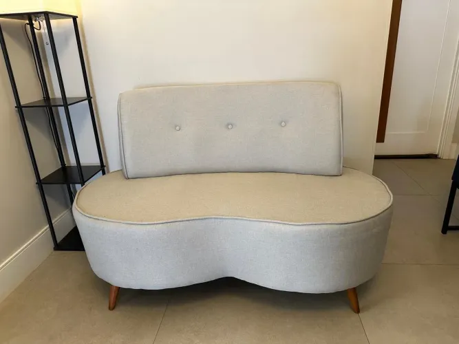 Sofa Chaise 2 Lugares Linho