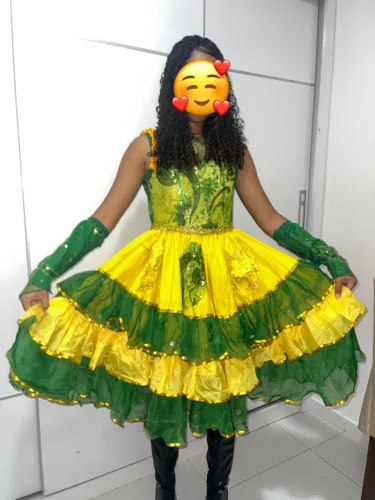 Vestido de quadrilha/festa junina premium 