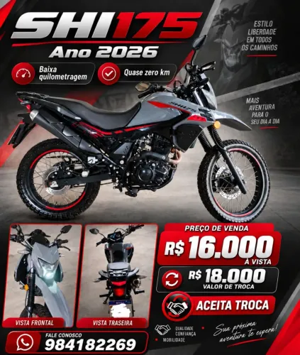 Moto SHI 175 EFI Seminova