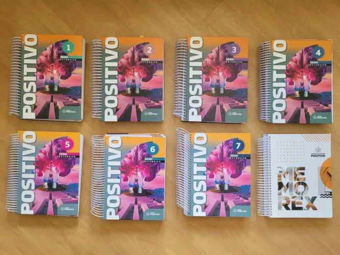 KIT 8 APOSTILAS SEMIEXTENSIVO - POSITIVO