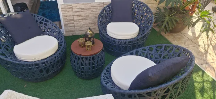 Poltronas área externa fibra sintetica