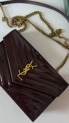Bolsa saint Lauren vinho