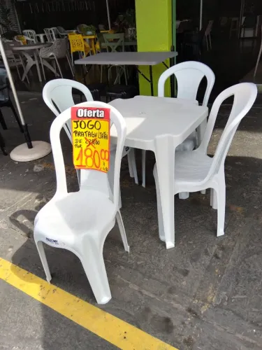 Promoção jogo de mesa plástico reforçada