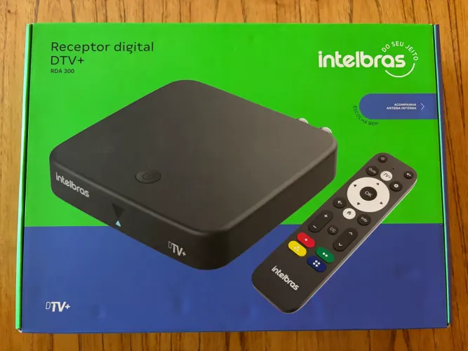 Receptor Digital Intelbras DTV+ RDA 300 - NOVO, Nunca Usado