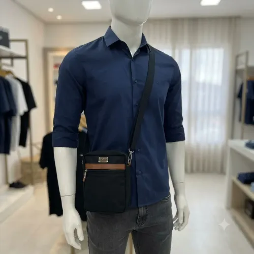 Bolsa transversal masculina