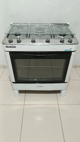 Fogão Esmaltec 5 bocas manual zerado cuida