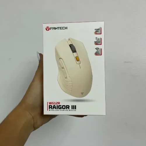 Mouse Sem Fio Fantech Wg12r Bege Novos - Super Promoção !