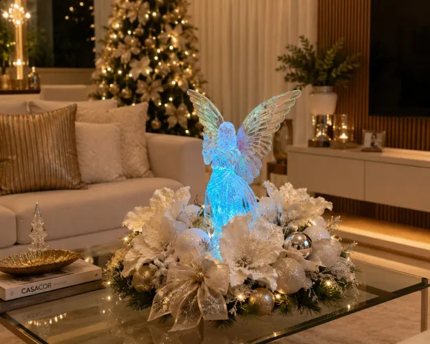 Anjo decorativo transparente de LED G