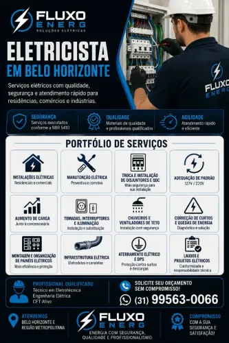 ELETRICISTA EM BELO HORIZONTE E REGIÃO | FLUXO ENERG