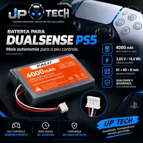 Bateria 4000mAh para DualSense PS5