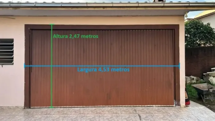 Portao de garagem basculante com motor
