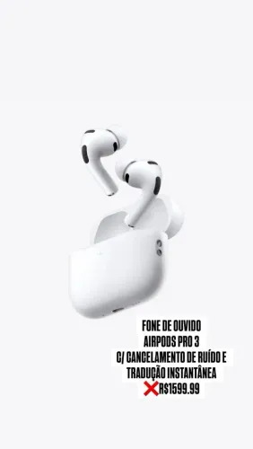 Fone de ouvido apple airpods pro 3