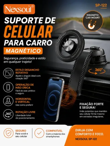 Suporte de celular para carro