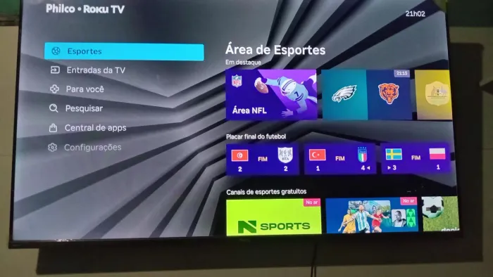Smart TV Philco Roku 55" 4K ? Seminova / 1 ano de uso / Com Nota Fiscal
