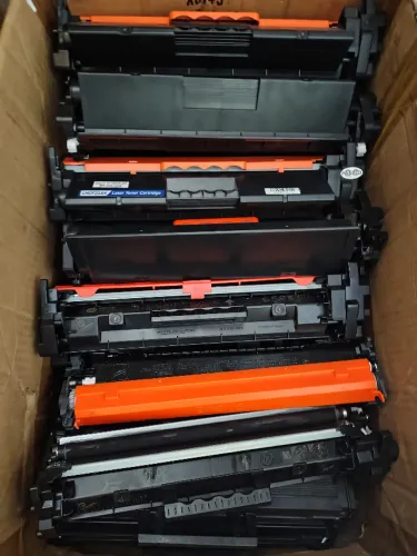 Lote com 62 cartuchos de toner vazios, confira!!!