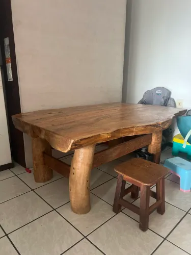 Mesa madeira maciça estilo japonesa 