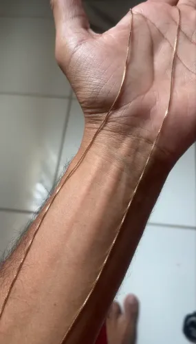 Corrente de ouro rose masculina -vivara
