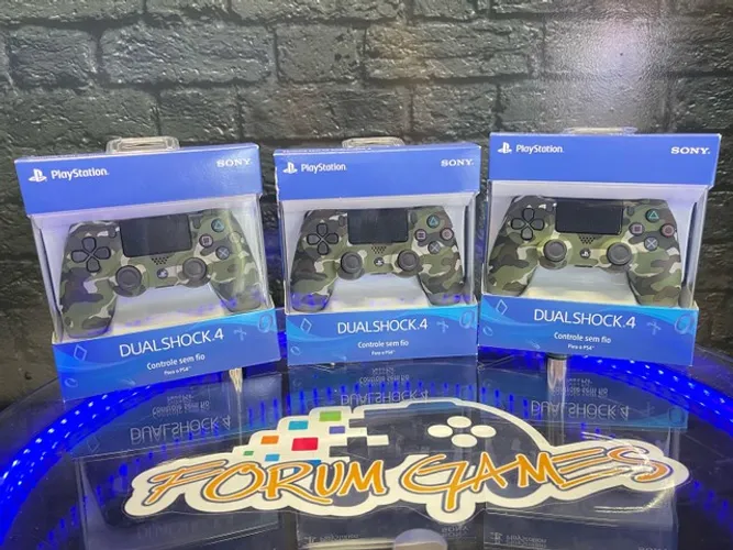 Controle Original Camuflado do PlayStation 4 