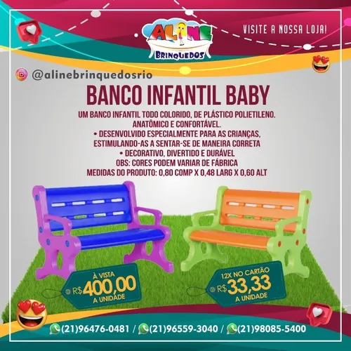 Banco Infantil Baby