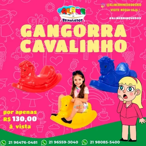 Gangorra Cavalinho e muito mais