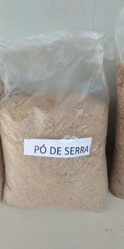 Pó de serra de eucalipto fino ensacado