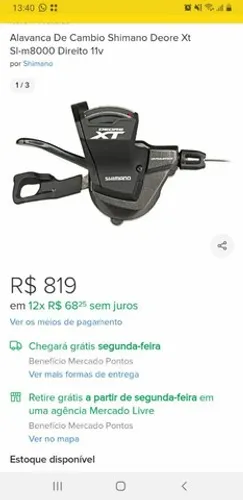 Alavanca / Trocador XT