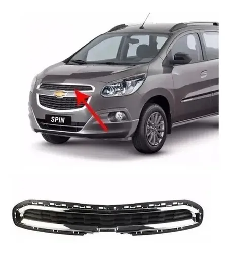 Grade Radiador Superior Com Moldura Cromada Spin 2013 A 2018