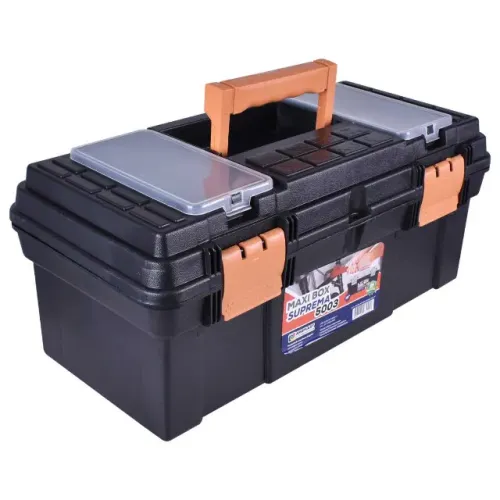 Maleta De Ferramenta Max Box Suprema 5003 19? 24x49x22cm Arqplast