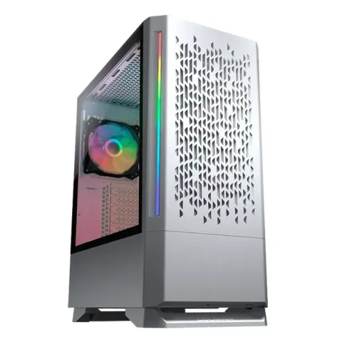 Gabinete Gamer Cougar MX430 White Com Led Rgb Frontal *Com 3 Fan Led Rgb* - WZetta