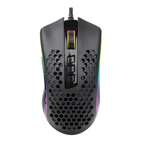 Mouse Gamer Redragon Storm Black M808W-RGB 12.400DPI - WZetta