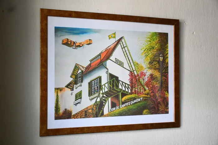 Quadro Decorativo Casa de Santos Dumont - Fine Art