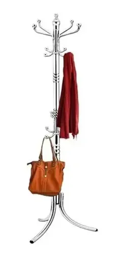 Cabideiro Vertical Aço Inox Kook 12 Gancho 175cm Oga03008