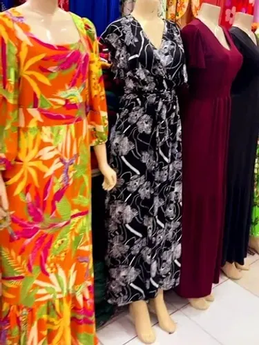 Vestidos Curtos Longos Suede Revenda Com Manga Sem Manga