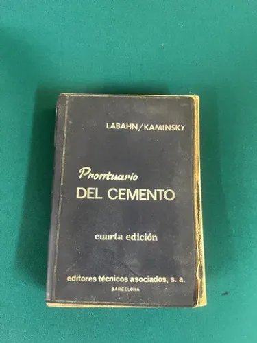 livro prontuario del cemento