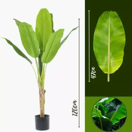 Planta Artificial Bananeira Exuberante Real Toque  Planta de excelente qualidade
