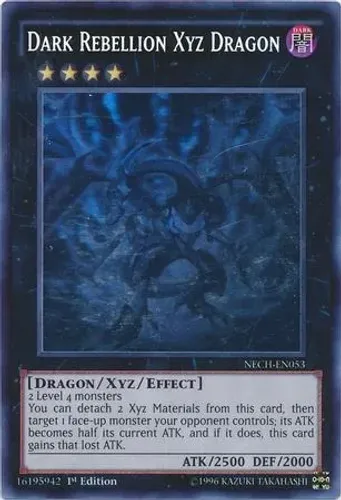 Yugioh!!! Dark Rebellion Xyz Dragon NECH-EN053 GHOST RARE