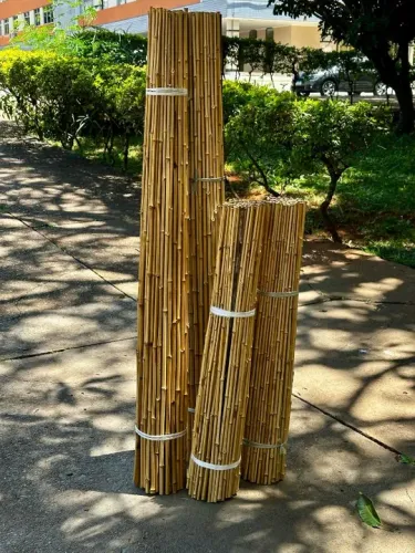 Tutor de vara de bambu 120cm com 100und - festa junina