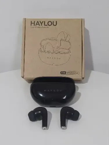 Fone de Ouvido Bluetooth HAYLOU X1 TWS - Estojo Metálico, 24h Bateria, Baixa Latência