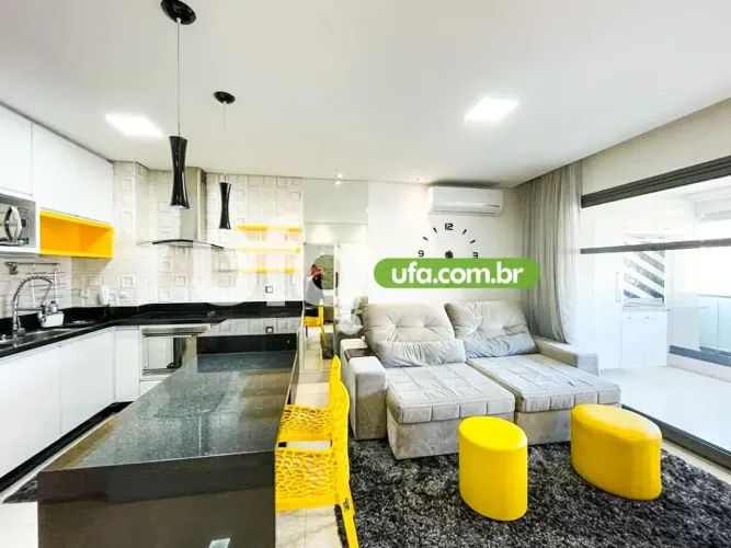 Apartamento mobiliado à venda na Barra Funda, 52m² com varanda gourmet
