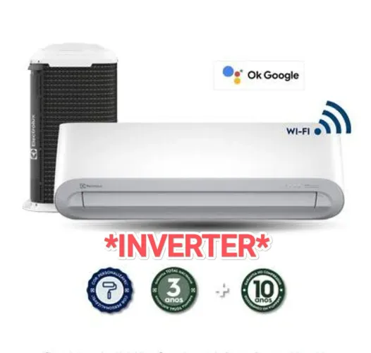 Ar Split Electrolux INVERTER 12000 BTUs+ Novo + Nota + 3 Anos Garantia+ Cartão 12x!!