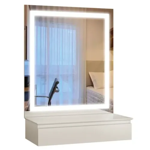 Camarim pentenadeira Off White com espelho jateado Direto da fabrica 