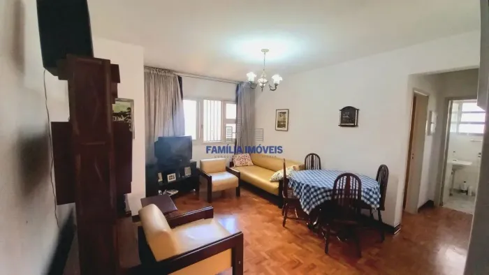 Apartamento à venda 1 quarto vista mar garagem no Embaré Santos/SP
