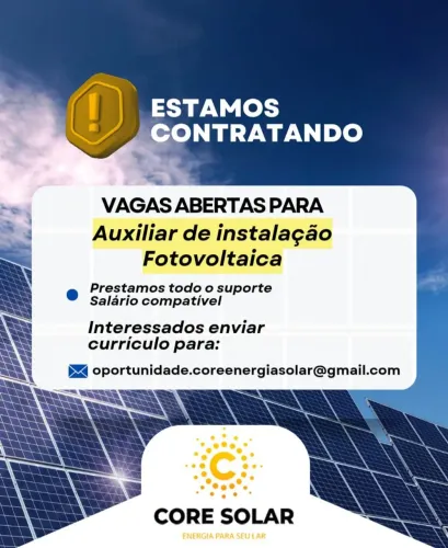 Auxiliar de instalação Fotovoltaico