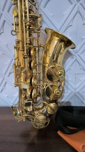 Saxofone Alto Mib Jean Batiste Classic Dourado Completo 
