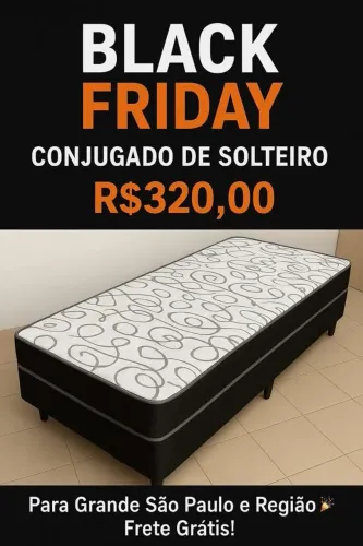 Cama box solteiro conjugada frete grátis para grande são Paulo