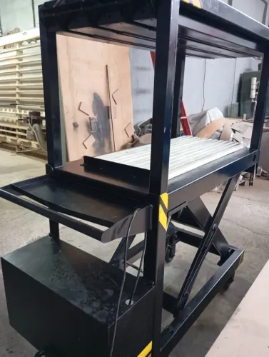 MESA ELEVATÓRIA  SEMI ELÉTRICA  HIDRÁULICA  12 VOLTs ATÉ  500 KG