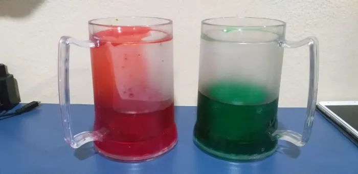Canecas de Acrilico com efeito de gelatina para bebidas