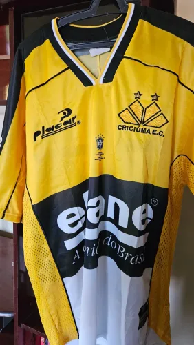 Camisa oficial do Criciúma temporada 2003 peça pra colecionador marca Placar tamanho M